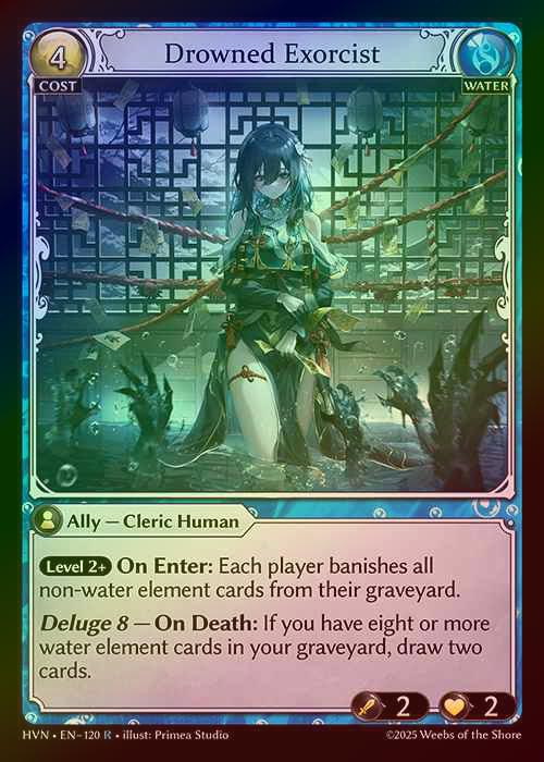 【FOIL】[Water] Drowned Exorcist [HVN-120-R]