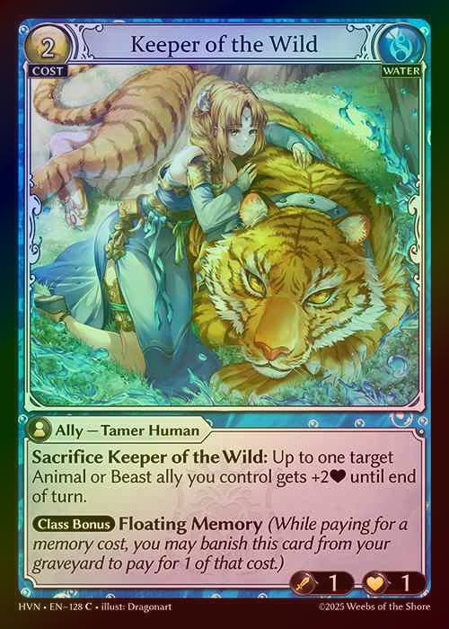 【FOIL】[Water] Keeper of the Wild [HVN-128-C]