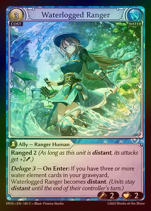 【FOIL】[Water] Waterlogged Ranger [HVN-145-U]