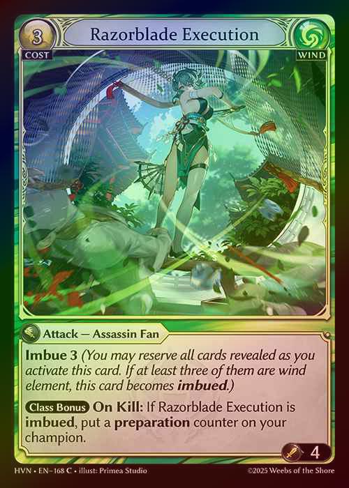 【FOIL】[Wind] Razorblade Execution [HVN-168-C]