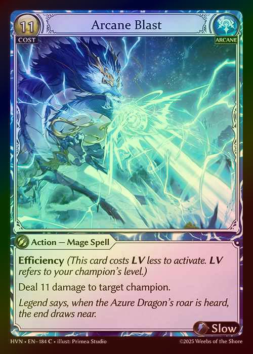 【FOIL】[Arcane] Arcane Blast [HVN-184-C]