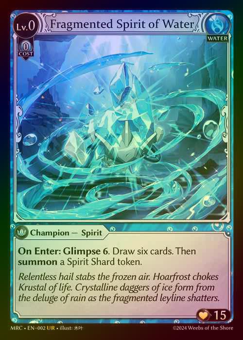 【FOIL】[Water] Fragmented Spirit of Water [MRC002-UR]