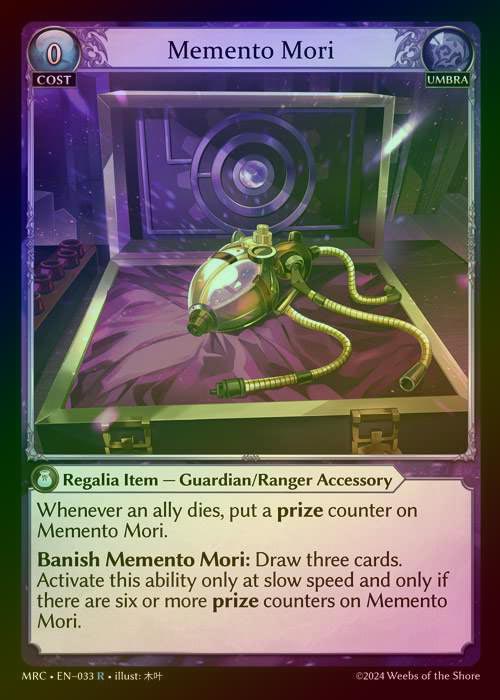 【FOIL】[Umbra] Memento Mori [MRC033-R]