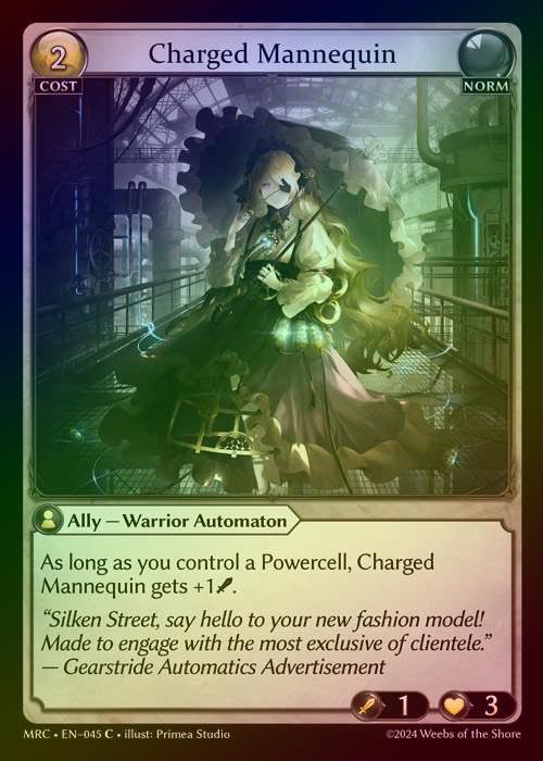 【FOIL】[Norm] Charged Mannequin [MRC045-C]