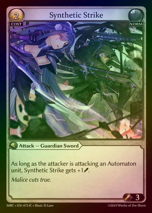 【FOIL】[Norm] Synthetic Strike [MRC075-C]