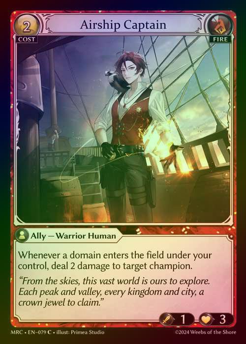 【FOIL】[Fire] Airship Captain [MRC079-C]