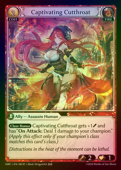 【FOIL】[Fire] Captivating Cutthroat [MRC082-C]