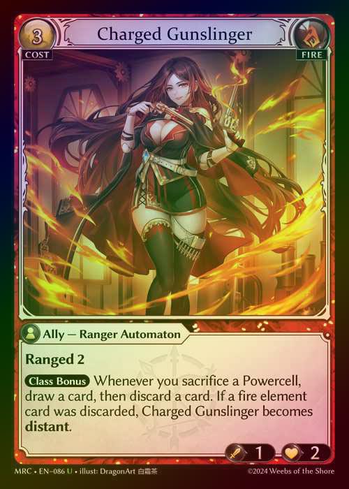 【FOIL】[Fire] Charged Gunslinger [MRC086-U]