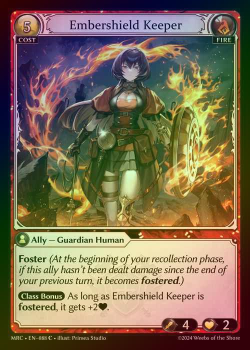 【FOIL】[Fire] Embershield Keeper [MRC088-C]