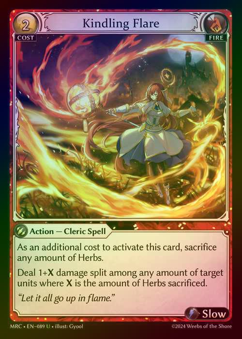 【FOIL】[Fire] Kindling Flare [MRC089-U]