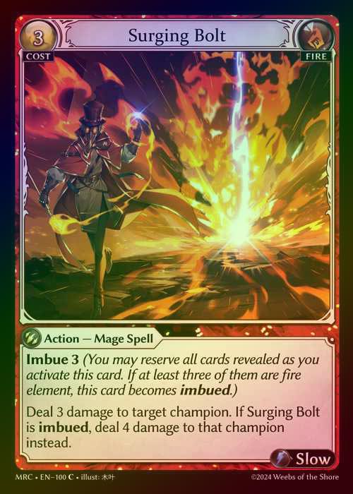 【FOIL】[Fire] Surging Bolt [MRC100-C]