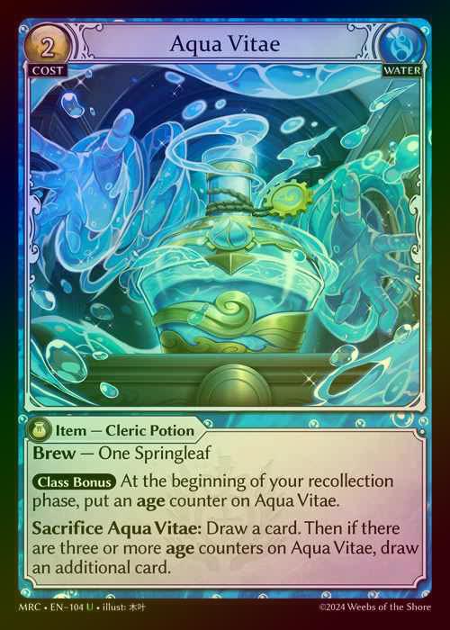 【FOIL】[Water] Aqua Vitae [MRC104-U]