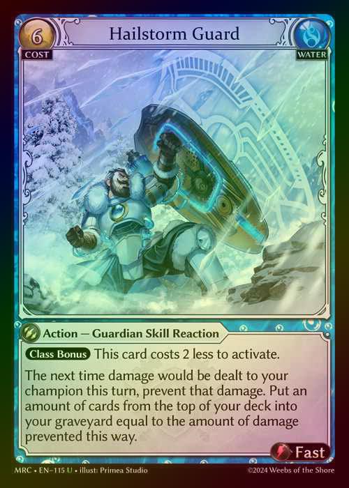 【FOIL】[Water] Hailstorm Guard [MRC115-U]