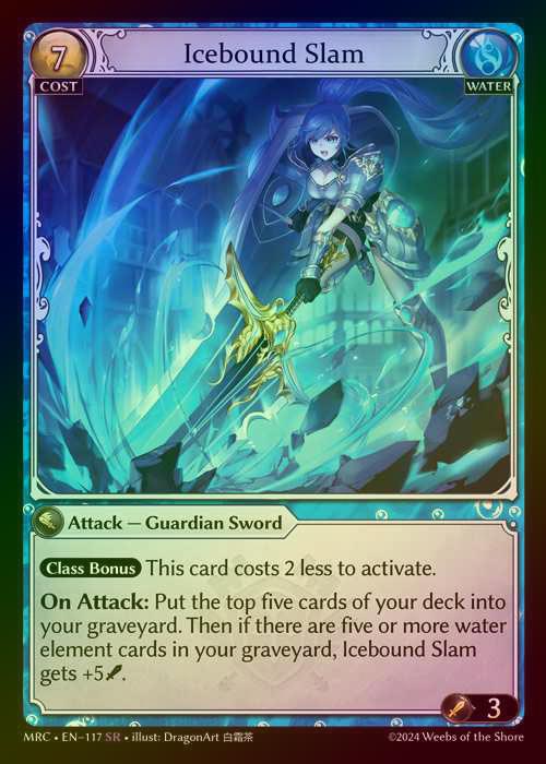 【FOIL】[Water] Icebound Slam [MRC117-SR]