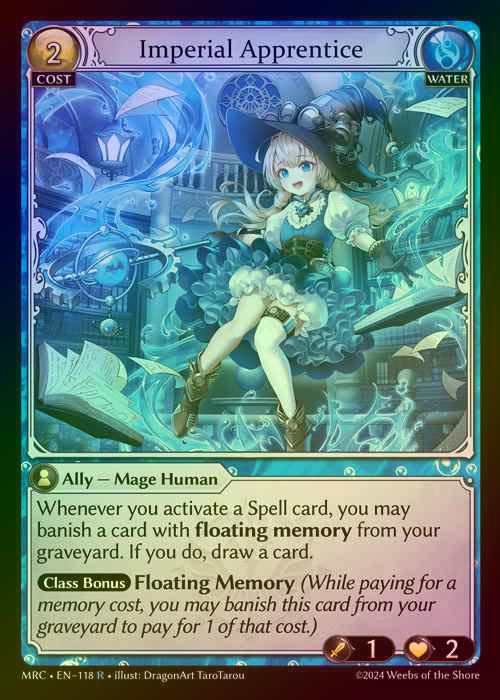 【FOIL】[Water] Imperial Apprentice [MRC118-R]