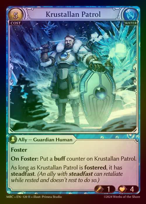 【FOIL】[Water] Krustallan Patrol [MRC120-R]