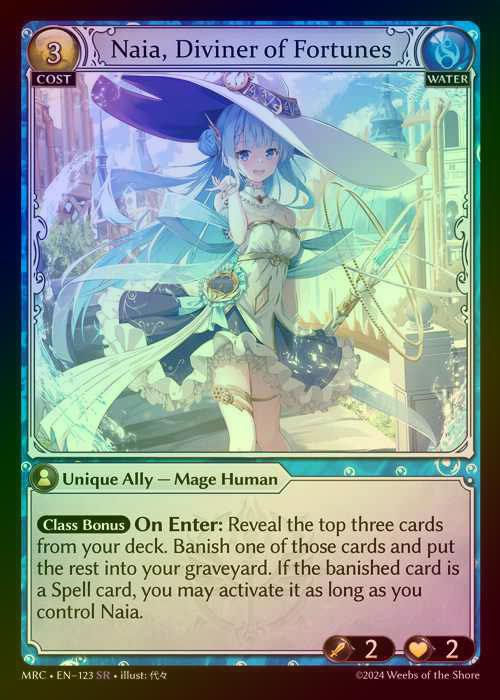 【FOIL】[Water] Naia, Diviner of Fortunes [MRC123-SR]