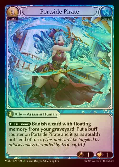 【FOIL】[Water] Portside Pirate [MRC124-U]