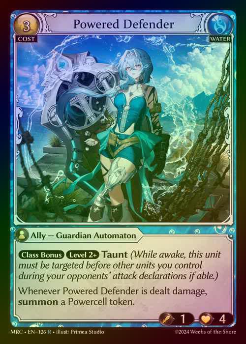 【FOIL】[Water] Powered Defender [MRC126-R]