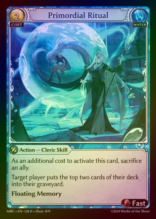 【FOIL】[Water] Primordial Ritual [MRC128-R]