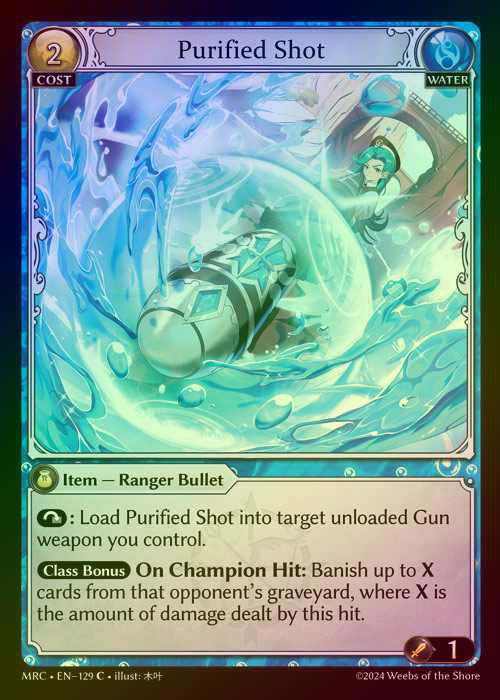 【FOIL】[Water] Purified Shot [MRC129-C]