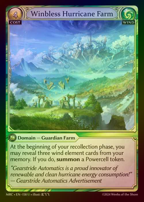 【FOIL】[Wind] Winbless Hurricane Farm [MRC158-U]