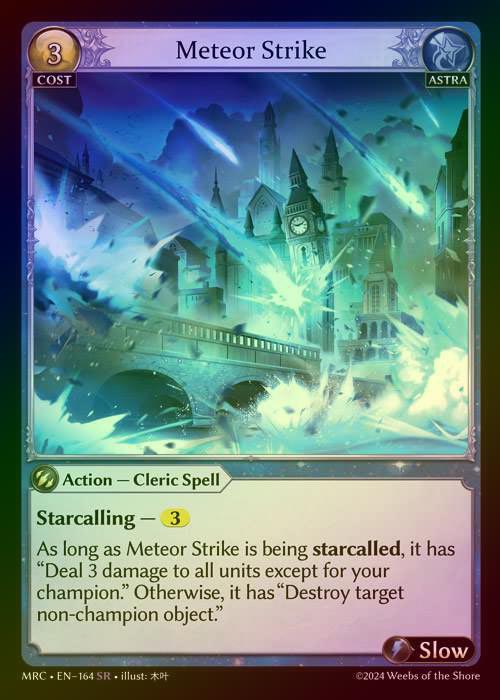 【FOIL】[Astra] Meteor Strike [MRC164-SR]