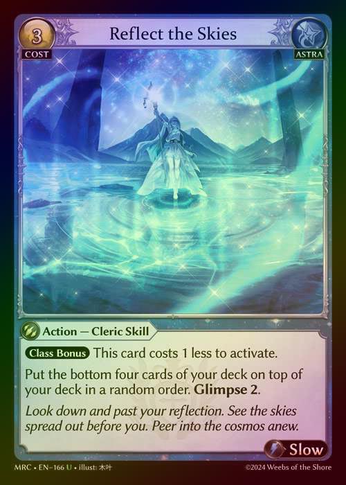 【FOIL】[Astra] Reflect the Skies [MRC166-U]