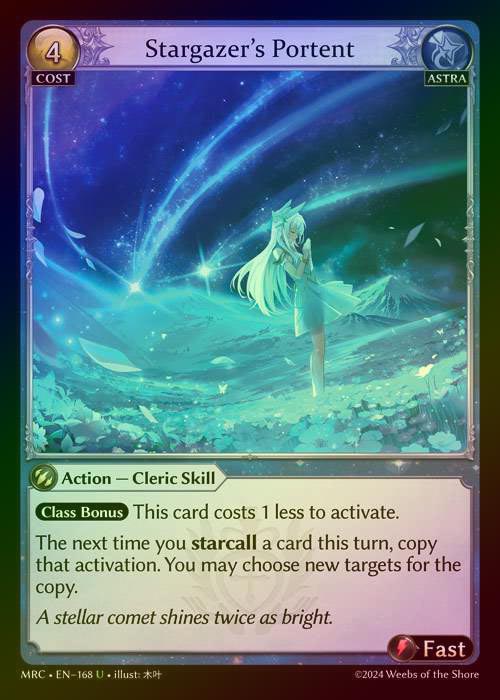 【FOIL】[Astra] Stargazer's Portent [MRC168-U]