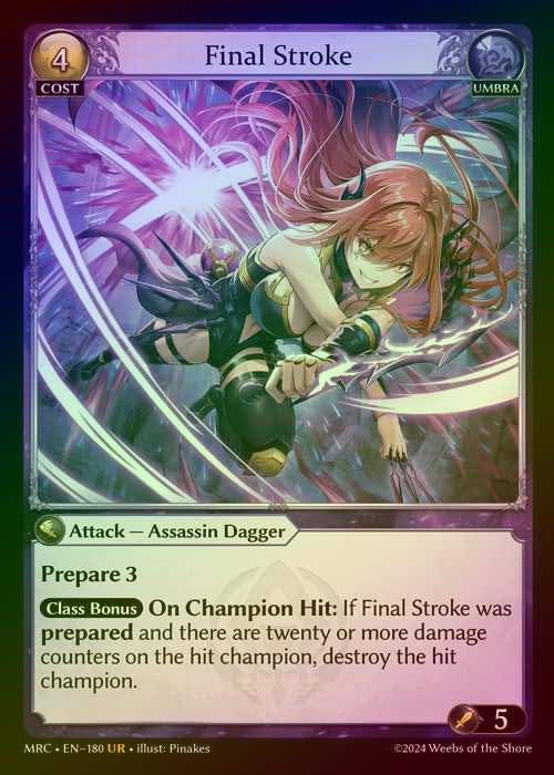 【FOIL】[Umbra] Final Stroke [MRC180-UR]