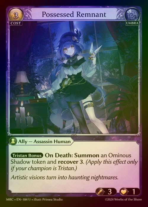 【FOIL】[Umbra] Possessed Remnant [MRC184-U]