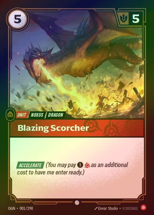 【FOIL】[Fury] Blazing Scorcher [OGN-001-C]