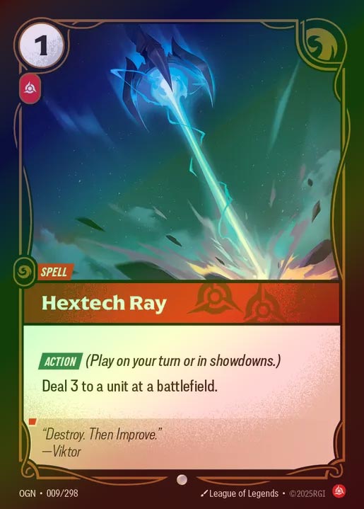 【FOIL】[Fury] Hextech Ray [OGN-009-C]