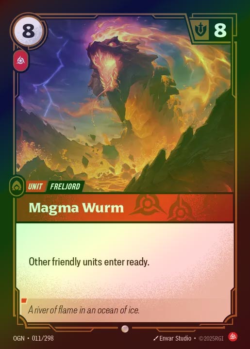 【FOIL】[Fury] Magma Wurm [OGN-011-C]