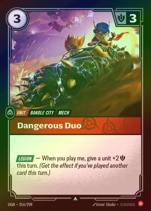 【FOIL】[Fury] Dangerous Duo [OGN-016-U]