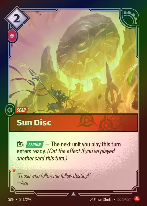 【FOIL】[Fury] Sun Disc [OGN-021-U]