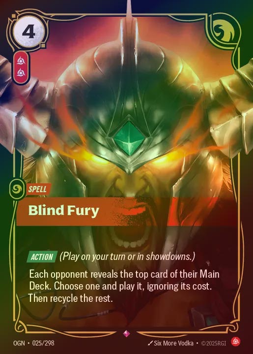 【FOIL】[Fury] Blind Fury [OGN-025-R]
