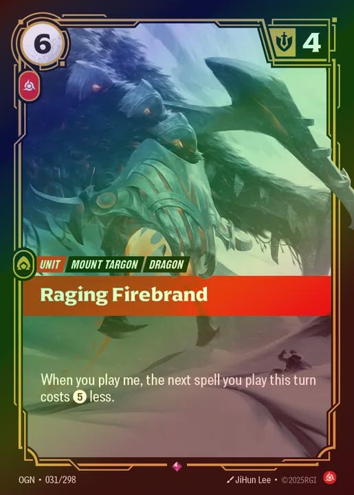 【FOIL】[Fury] Raging Firebrand [OGN-031-R]