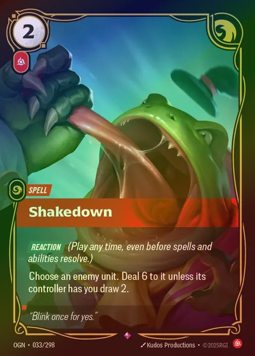 【FOIL】[Fury] Shakedown [OGN-033-R]