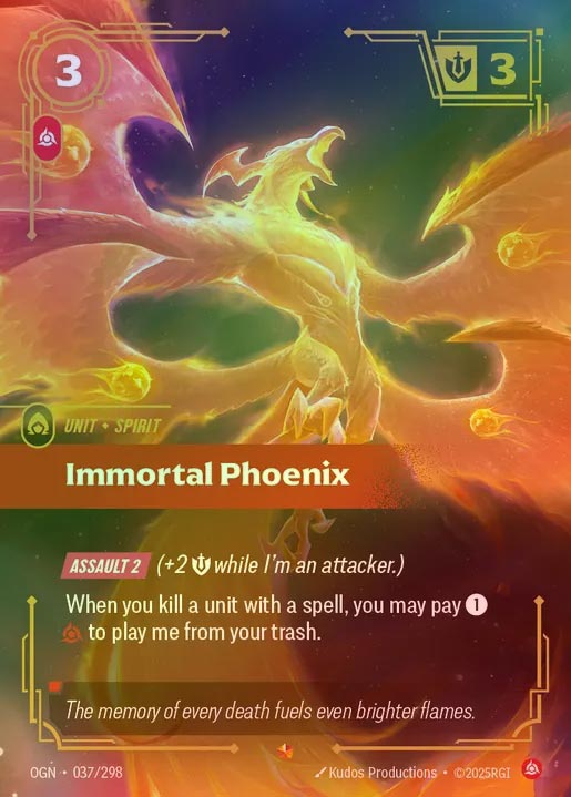 【FOIL】[Fury] Immortal Phoenix [OGN-037-E]