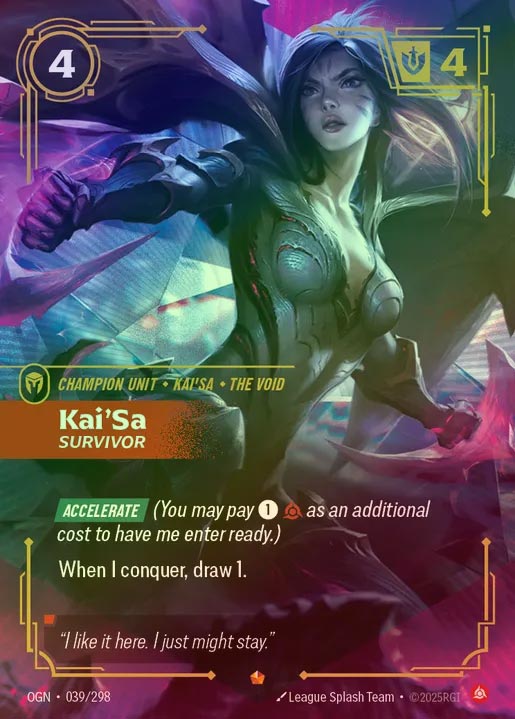 【FOIL】[Fury] Kai'Sa, Survivor [OGN-039-E]