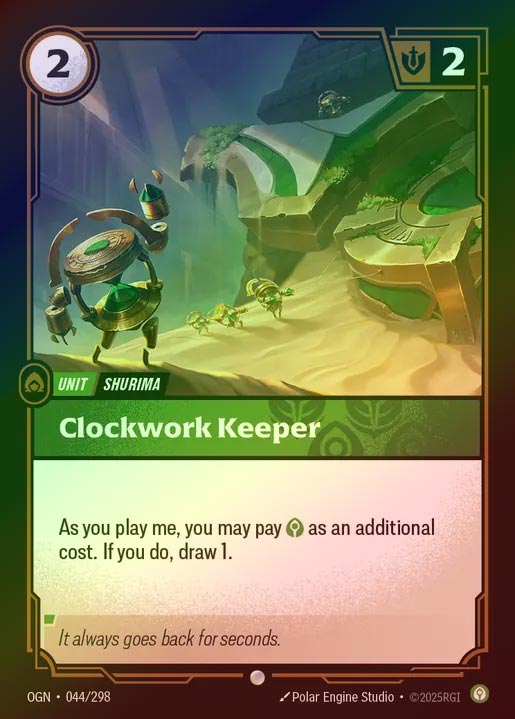 【FOIL】[Calm] Clockwork Keeper [OGN-044-C]
