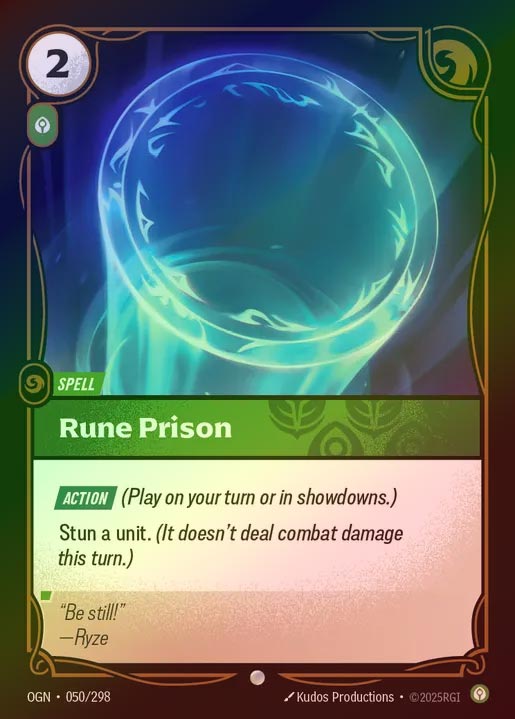 【FOIL】[Calm] Rune Prison [OGN-050-C]