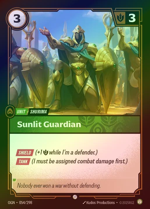 【FOIL】[Calm] Sunlit Guardian [OGN-054-C]