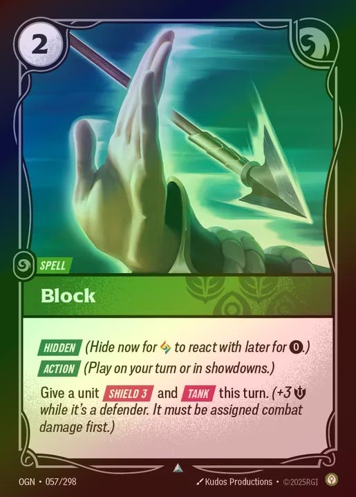 【FOIL】[Calm] Block [OGN-057-U]