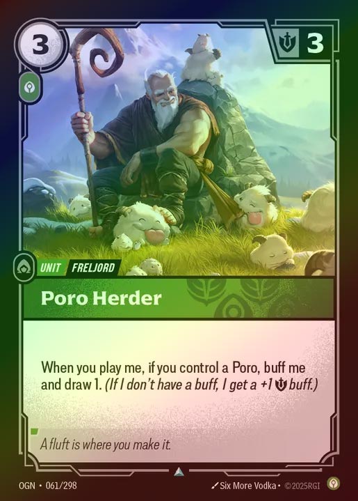 【FOIL】[Calm] Poro Herder [OGN-061-U]
