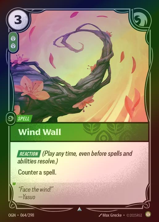 【FOIL】[Calm] Wind Wall [OGN-064-U]