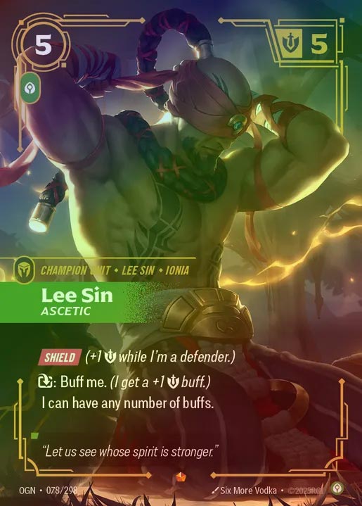 【FOIL】[Calm] Lee Sin, Ascetic [OGN-078-E]