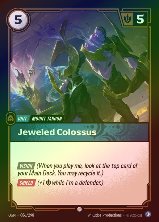 【FOIL】[Mind] Jeweled Colossus [OGN-086-C]