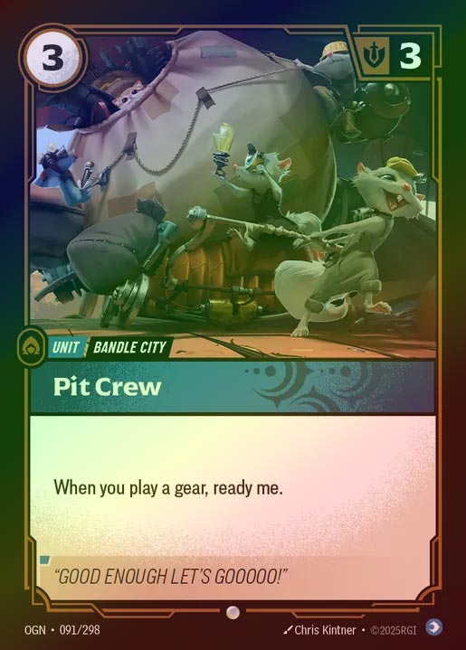 【FOIL】[Mind] Pit Crew [OGN-091-C]